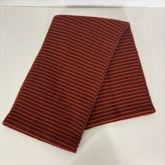 The North Face Purple & Orange Striped Knit Infinity Winter Scarf Unisex - Picture 4 of 4